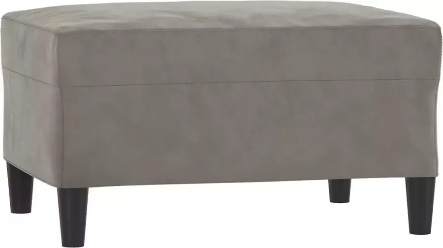 Maison Exclusive Voetenbank 70x55x41 cm fluweel lichtgrijs