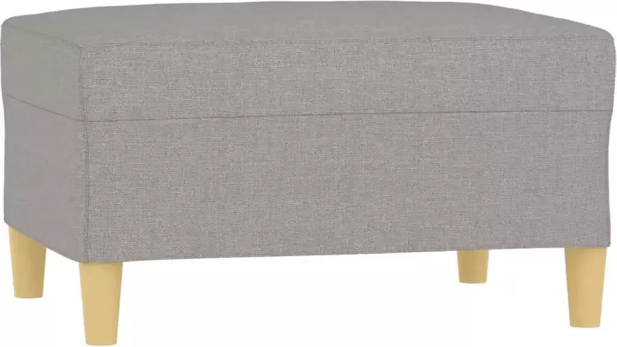 Maison Exclusive Voetenbank 70x55x41 cm stof lichtgrijs