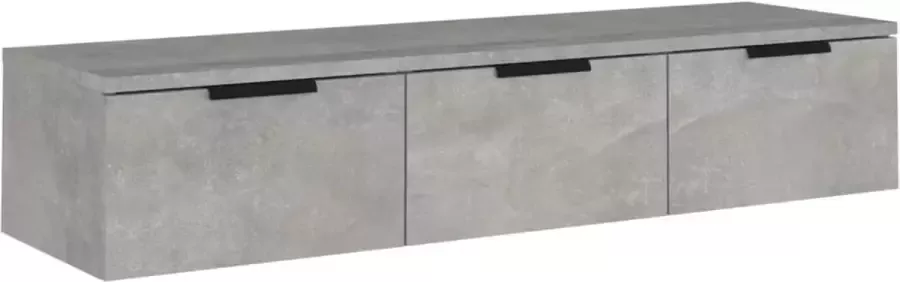 Maison Exclusive Wandkast 102x30x20 cm bewerkt hout betongrijs