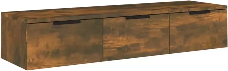 Maison Exclusive Wandkast 102x30x20 cm bewerkt hout gerookt eikenkleurig