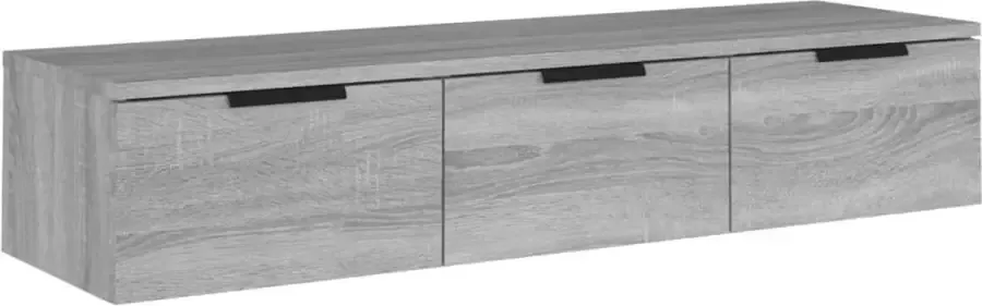 Maison Exclusive Wandkast 102x30x20 cm bewerkt hout grijs sonoma eikenkleurig