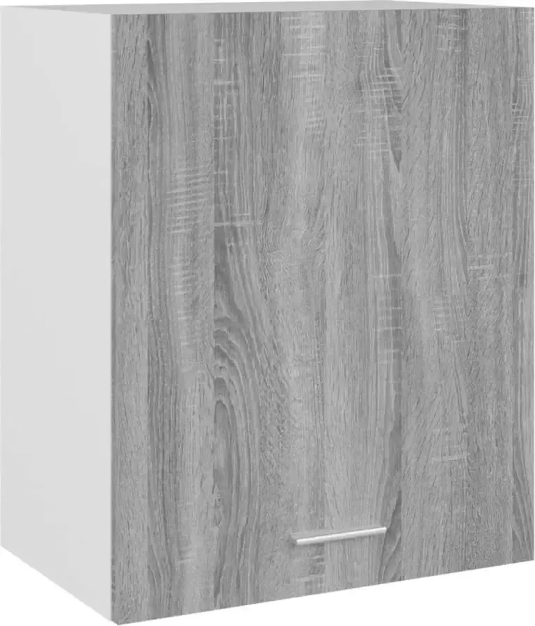 Maison Exclusive Wandkast hangend 50x31x60 cm bewerkt hout grijs sonoma eiken