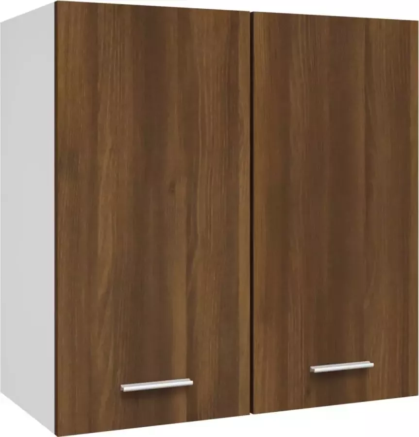 Maison Exclusive Wandkast hangend 60x31x60 cm bewerkt hout bruineikenkleurig - Foto 2
