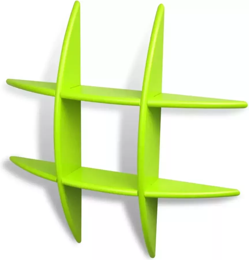 Maison Exclusive Wandplanken 2 st groen