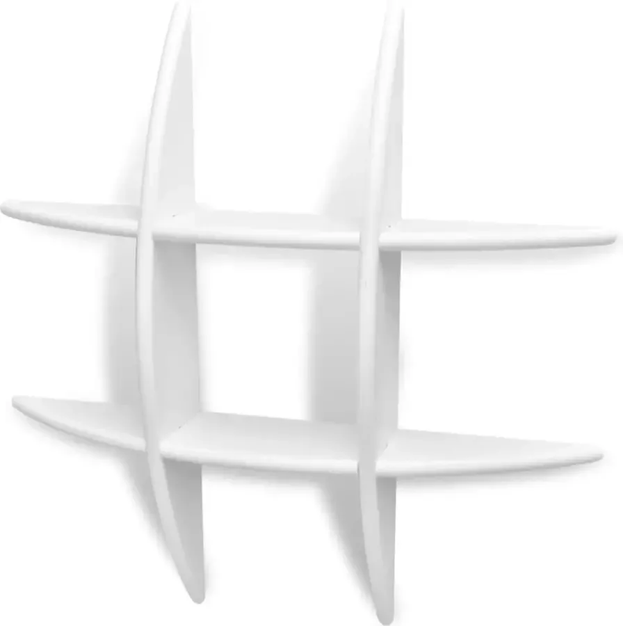 Maison Exclusive Wandplanken 2 st wit