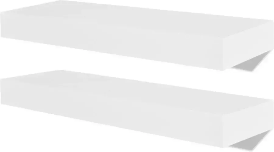 Maison Exclusive Wandplanken 4 st 40 cm wit