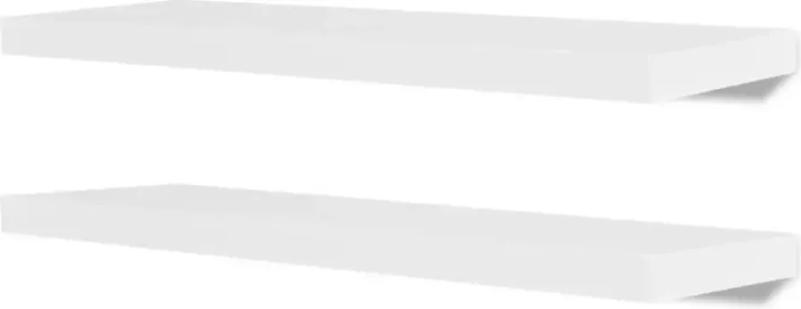 Maison Exclusive Wandplanken 4 st 80 cm wit