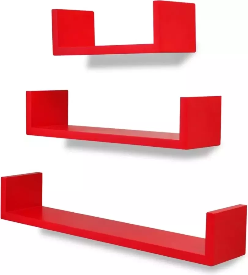 Maison Exclusive Wandplanken 6 st rood