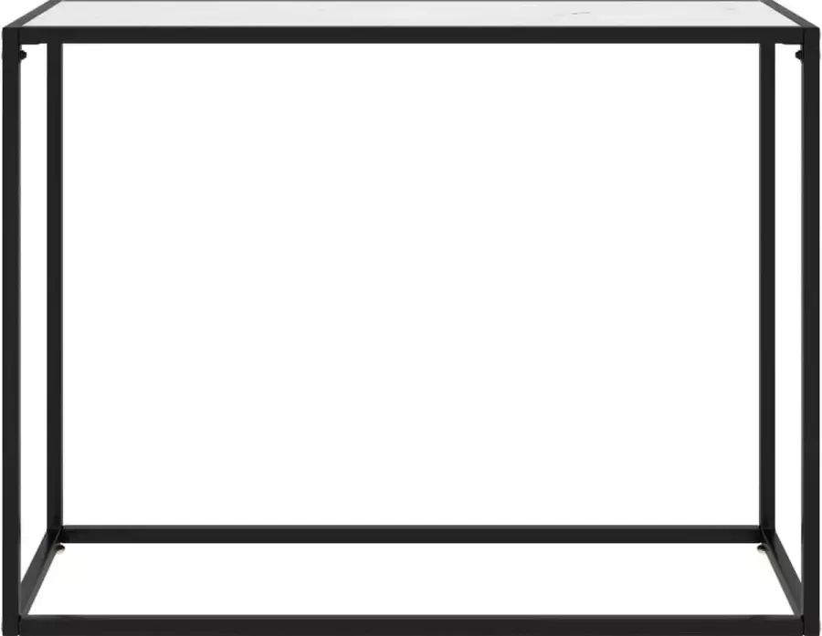 Maison Exclusive Wandtafel 100x35x75 cm gehard glas wit
