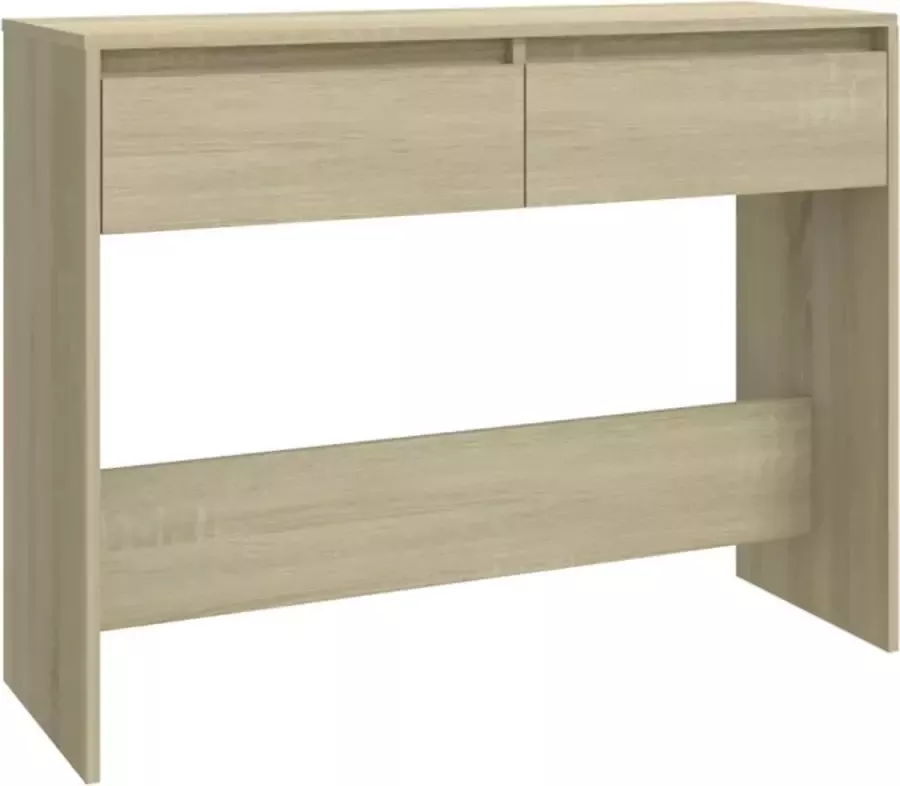 Maison Exclusive Wandtafel 100x35x76 5 spaanplaat sonoma eikenkleurig