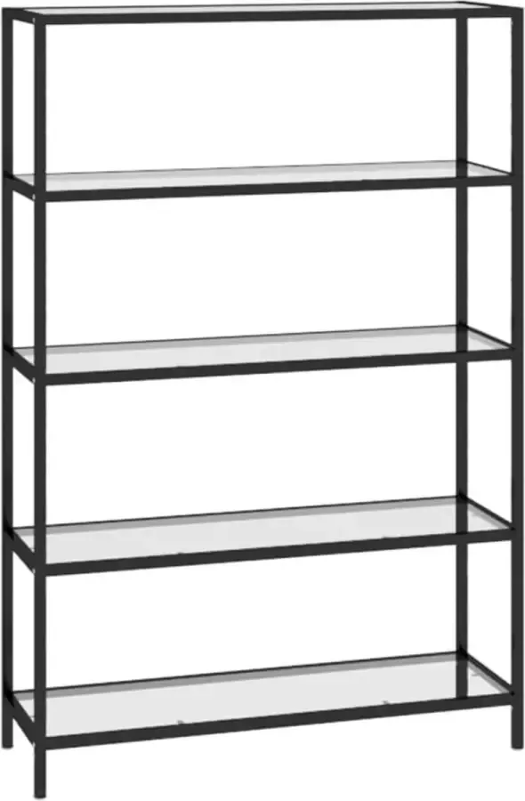 Maison Exclusive Wandtafel 100x36x168 cm gehard glas transparant