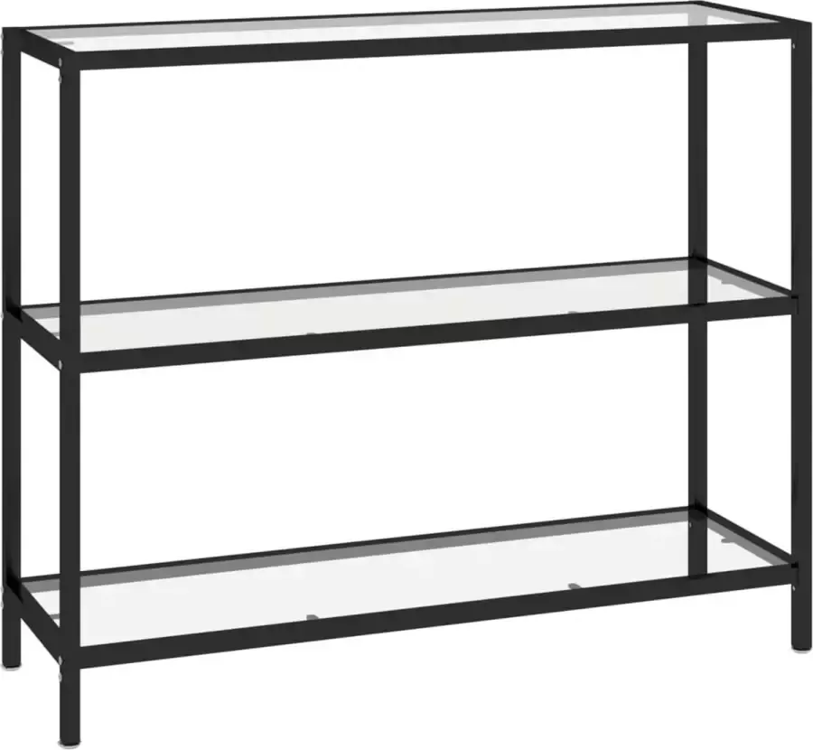 Maison Exclusive Wandtafel 100x36x90 cm gehard glas transparant