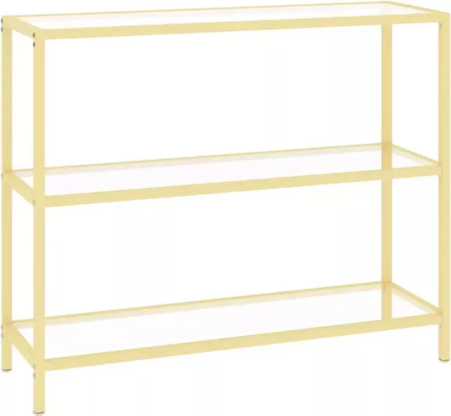 Maison Exclusive Wandtafel 100x36x90 cm gehard glas transparant