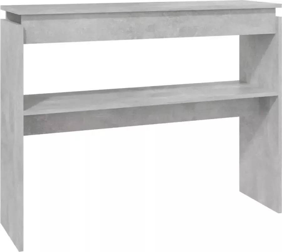 Maison Exclusive Wandtafel 102x30x80 cm spaanplaat betongrijs