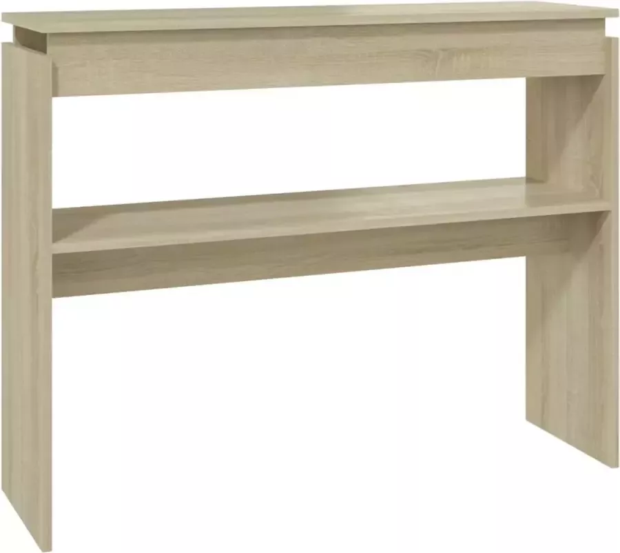 Maison Exclusive Wandtafel 102x30x80 cm spaanplaat sonoma eikenkleurig