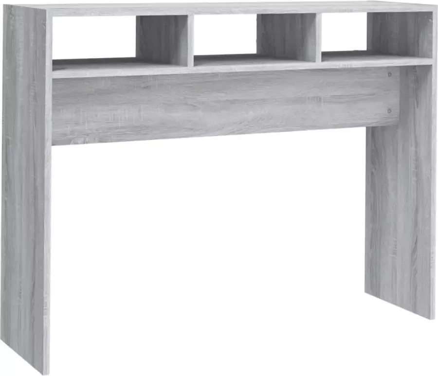 Maison Exclusive Wandtafel 105x30x80 cm bewerkt hout grijs sonoma eikenkleurig