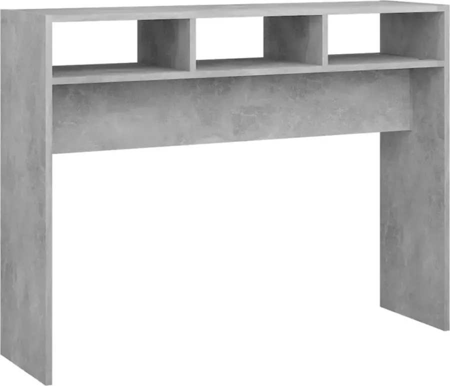 Maison Exclusive Wandtafel 105x30x80 cm spaanplaat betongrijs