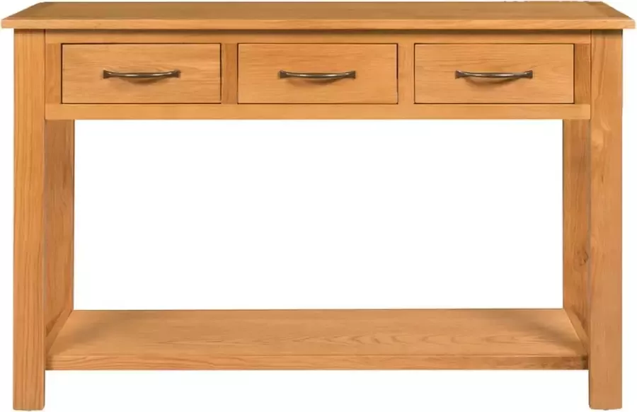 Maison Exclusive Wandtafel 110x35x75 cm massief eikenhout