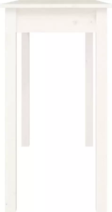 Maison Exclusive Wandtafel 110x40x75 cm massief grenenhout wit