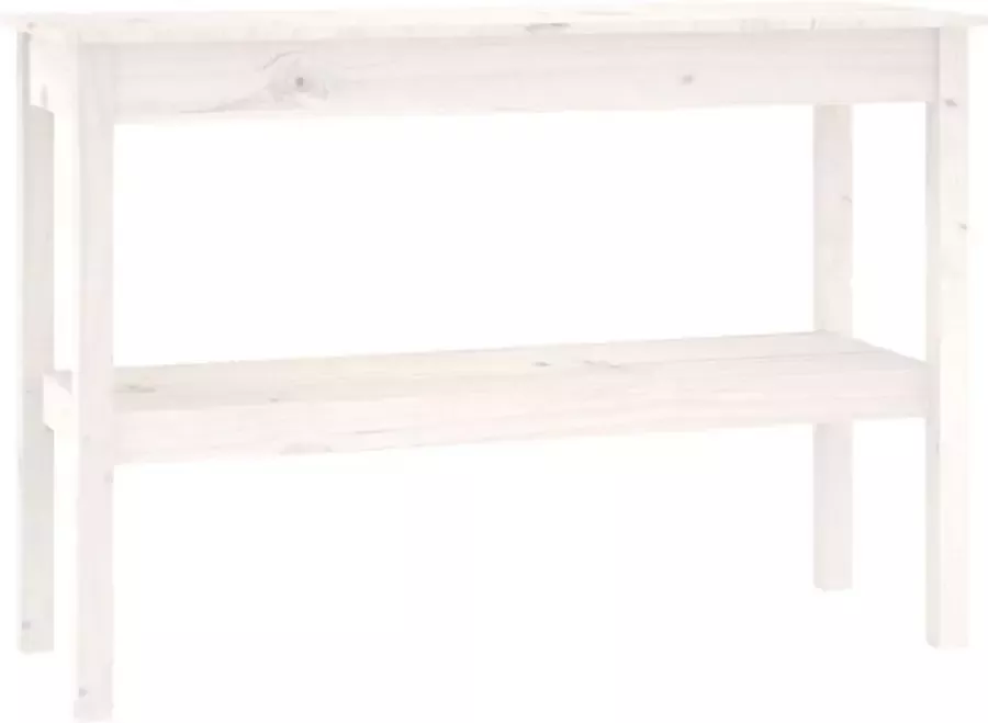 Maison Exclusive Wandtafel 110x40x75 cm massief grenenhout wit