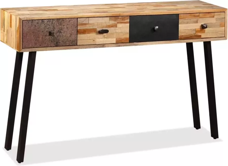 Maison Exclusive Wandtafel 120x30x76 cm massief gerecycled teakhout