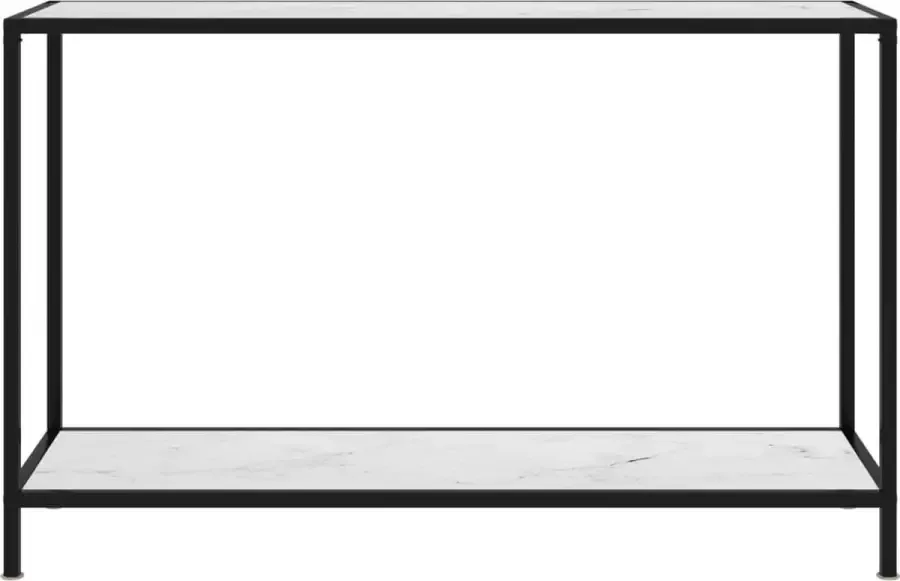 Maison Exclusive Wandtafel 120x35x75 cm gehard glas wit