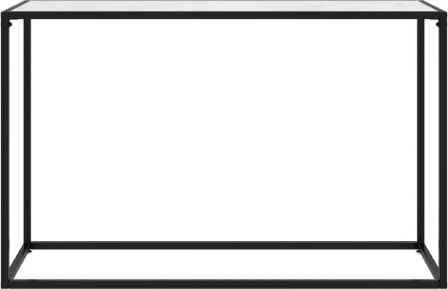 Maison Exclusive Wandtafel 120x35x75 cm gehard glas wit