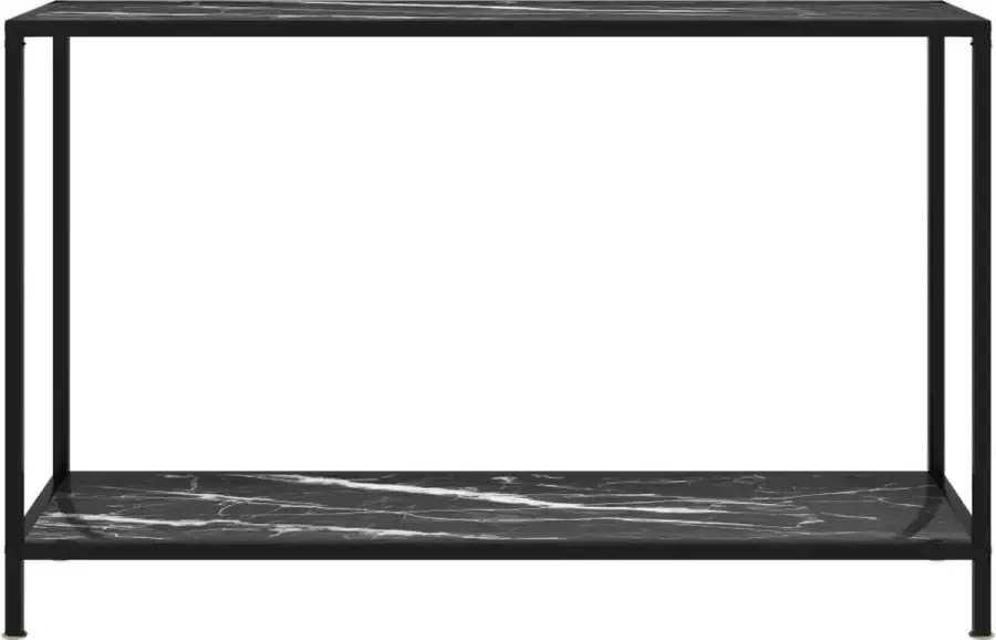 Maison Exclusive Wandtafel 120x35x75 cm gehard glas zwart