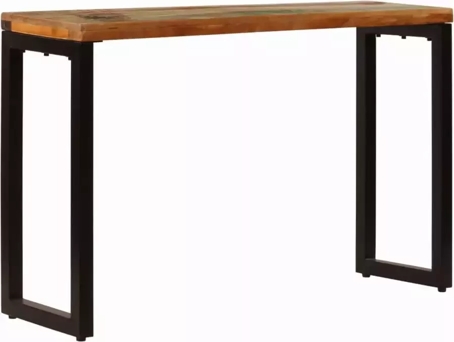 Maison Exclusive Wandtafel 120x35x76 cm massief gerecycled hout en staal