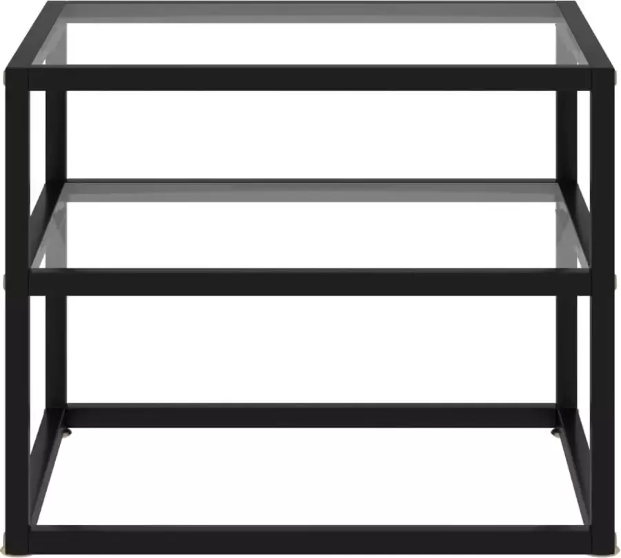Maison Exclusive Wandtafel 50x40x40 cm gehard glas transparant