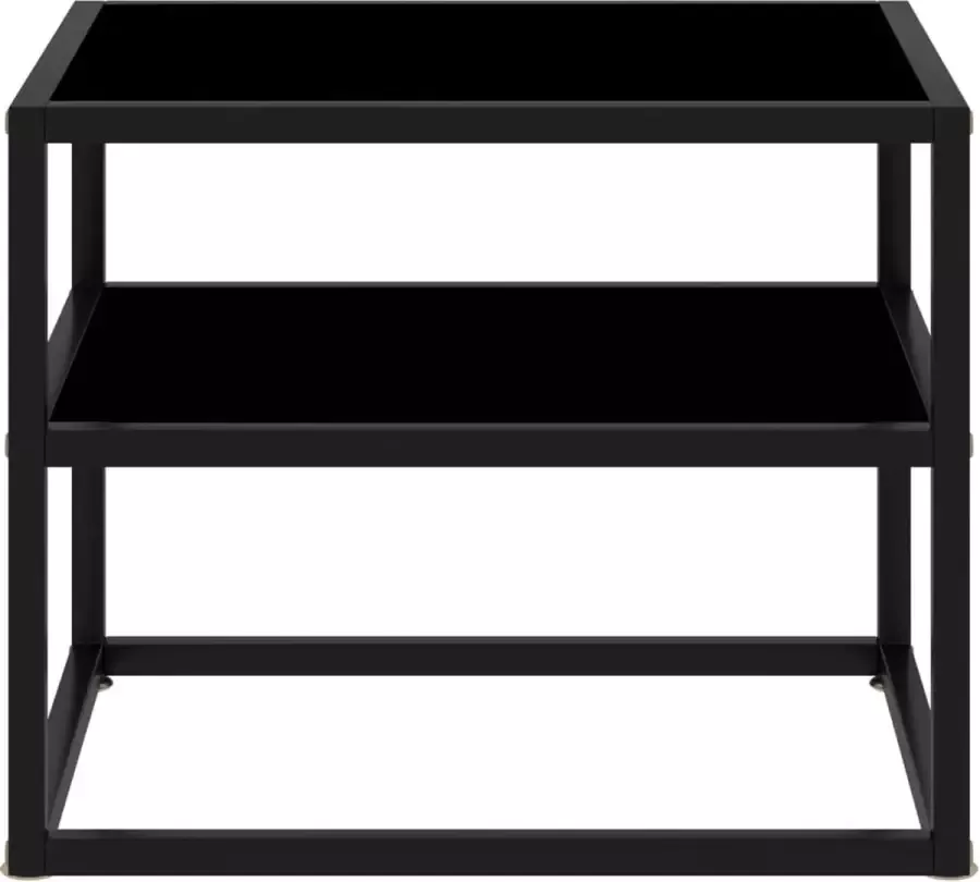 Maison Exclusive Wandtafel 50x40x40 cm gehard glas zwart