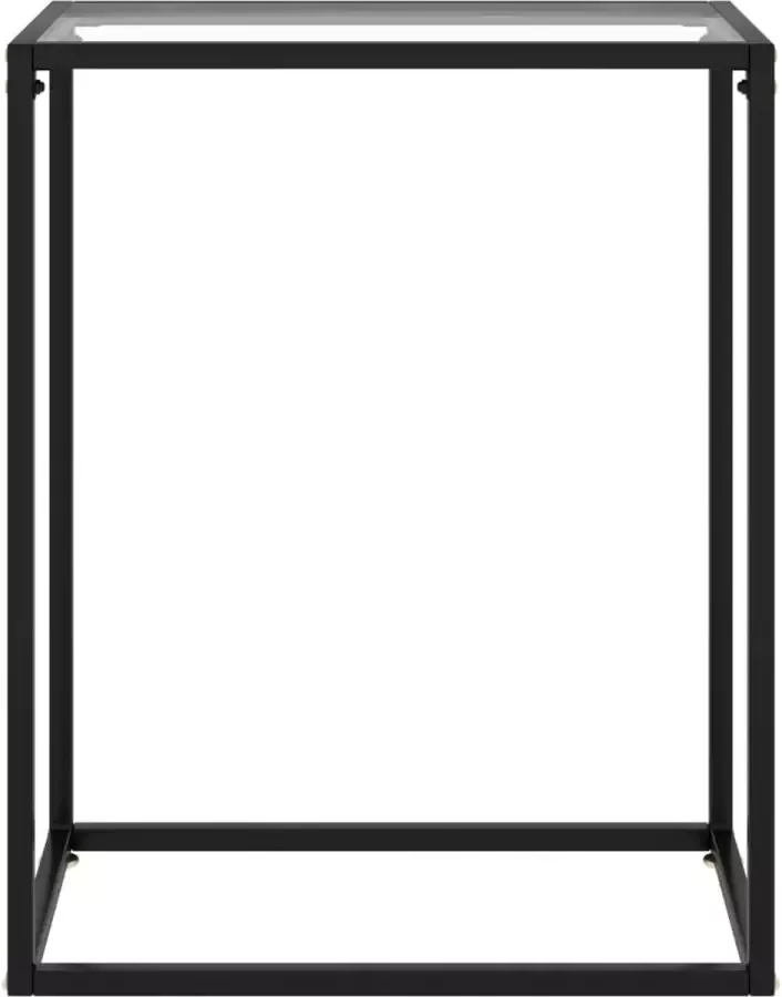 Maison Exclusive Wandtafel 60x35x75 cm gehard glas transparant