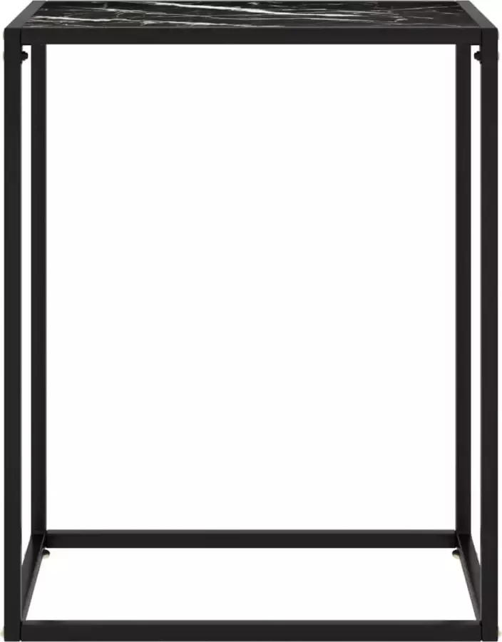 Maison Exclusive Wandtafel 60x35x75 cm gehard glas zwart