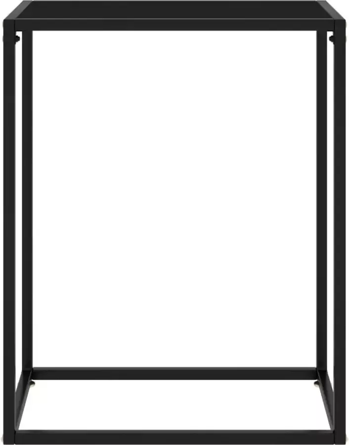 Maison Exclusive Wandtafel 60x35x75 cm gehard glas zwart