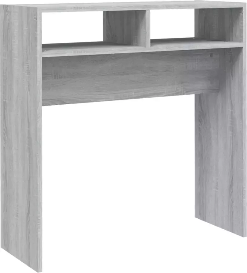 Maison Exclusive Wandtafel 78x30x80 cm bewerkt hout grijs sonoma eikenkleurig
