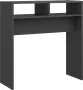 Maison Exclusive Wandtafel 78x30x80 cm spaanplaat grijs - Thumbnail 1