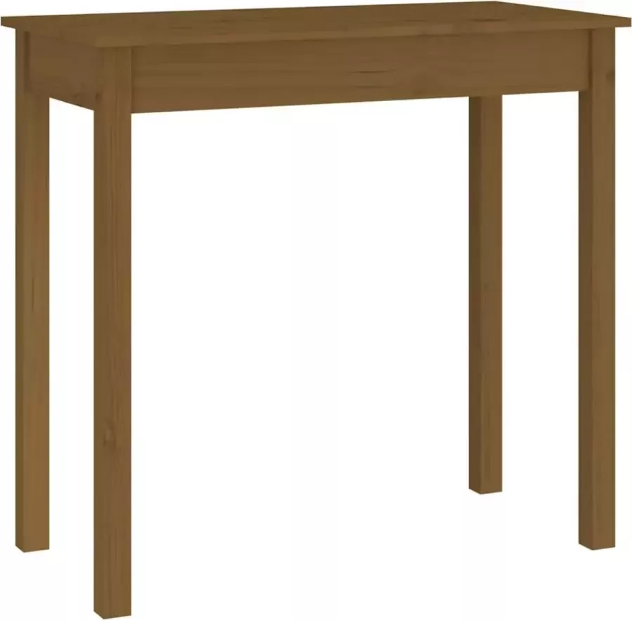 Maison Exclusive Wandtafel 80x40x75 cm massief grenenhout honingbruin