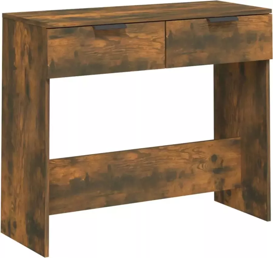 Maison Exclusive Wandtafel 90x36x75 cm bewerkt hout gerookt eikenkleurig