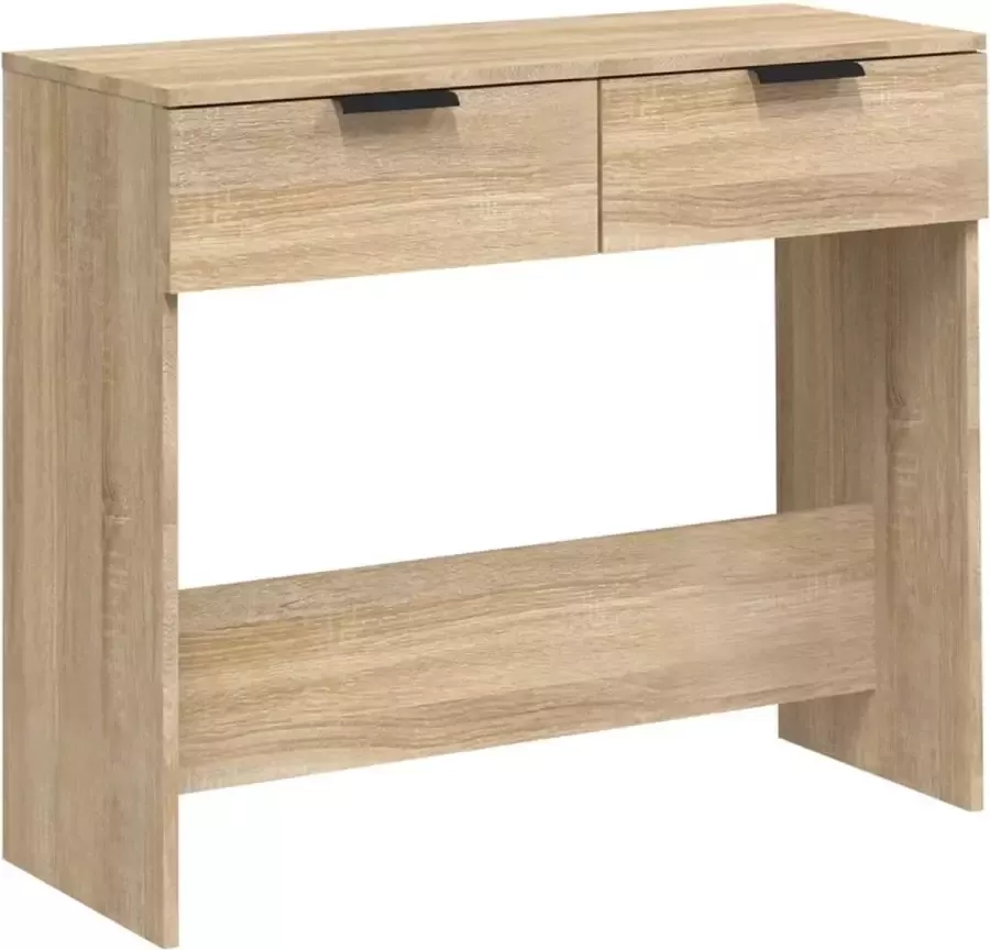 Maison Exclusive Wandtafel 90x36x75 cm bewerkt hout sonoma eikenkleurig