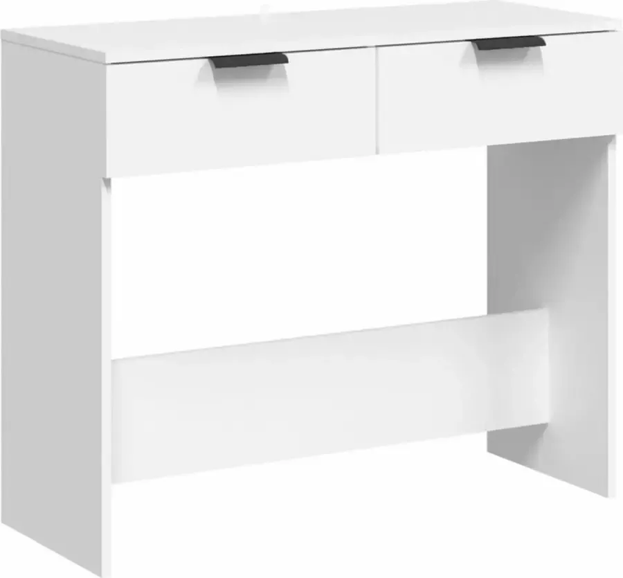 Maison Exclusive Wandtafel 90x36x75 cm bewerkt hout wit