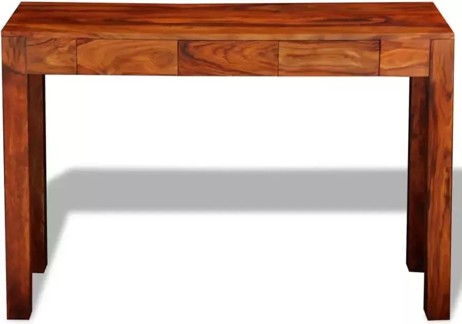 Maison Exclusive Wandtafel met 3 lades 80 cm massief sheeshamhout