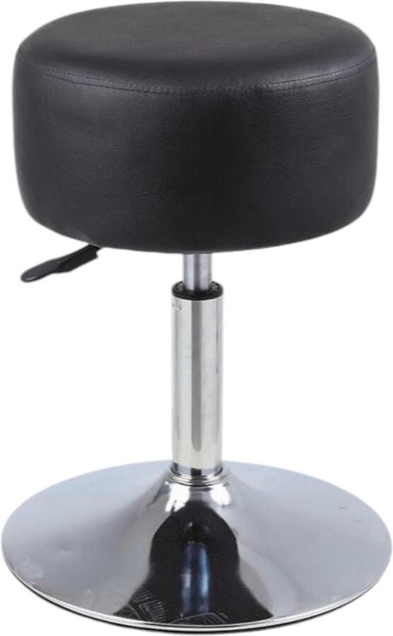 Make-up Kruk Verstelbaar tot 65 cm Zwart met Zilver Kaptafel Stoel Kaptafel krukje