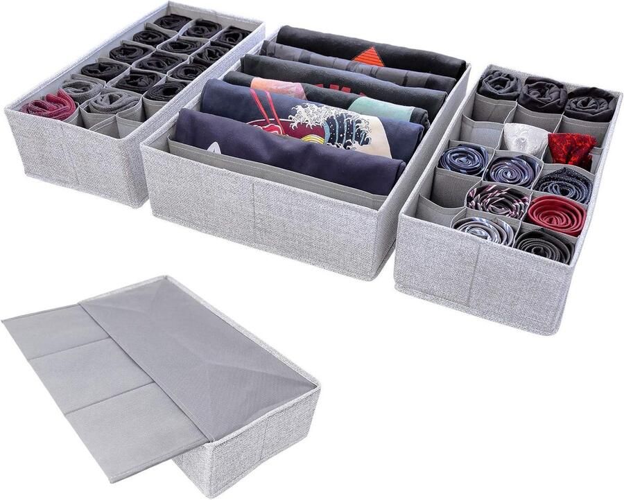 Malm Organizer voor Commode opbergsysteem 3-delige set zwart kunststof