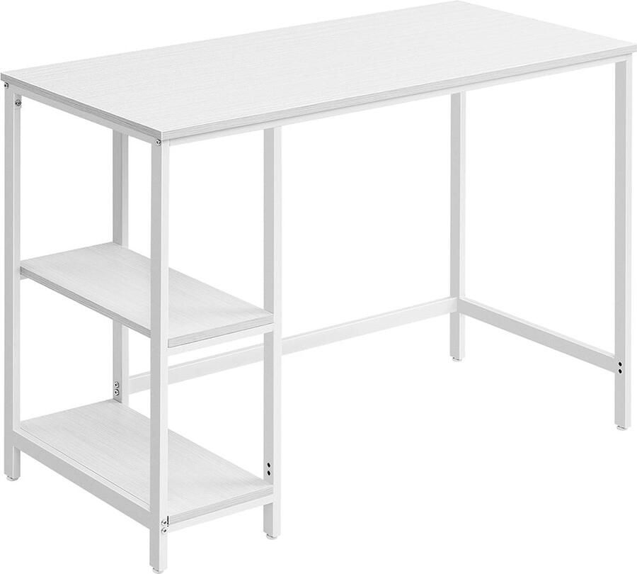 Rootz Living Rootz Maple White Desk Schrijftafel Studiebureau Spaanplaat en staal 50 cm x 100 cm x 76 cm