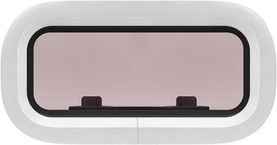 Marine robuust 303 x 156 mm afgeronde hoek oxidatiebestendig bootpatrijspoort voor wanddiktes van 5 tot 25 mm