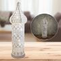 Ramadan lantaarn Marokkaanse Lantaarn Decoratie offerfeest eid al adha eid mubarak decoratie Verlichten decoratie Batterij Operated Kooi Sfeer Lamp Hollow Out Patroon Boho Multifunctionele Led Licht Small - Thumbnail 1