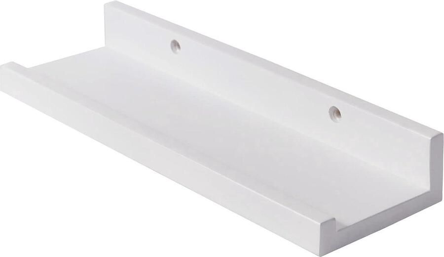 Massief eiken houten drijvende plank U-vormige plank display voor woonkamer 1 stuk houtkleur massief eiken