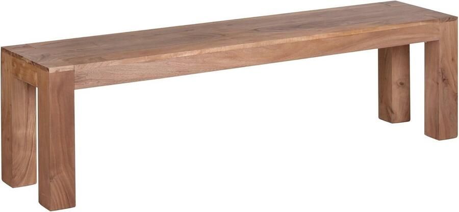 Massief Houten Eetkamerbank 160 cm Design Zitbank zonder Rugleuning