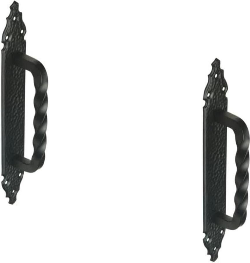 Massief metalen deurgreep 2 stuks Vouwdeurgrepen voor meubels 280 mm Mat zwart Klassiek ontwerp voor keuken en meubels