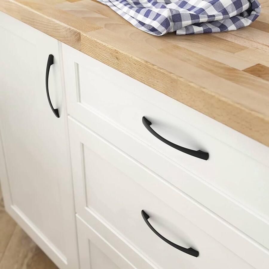 Mat Zwarte Meubel Trekt Aluminium Set van 10